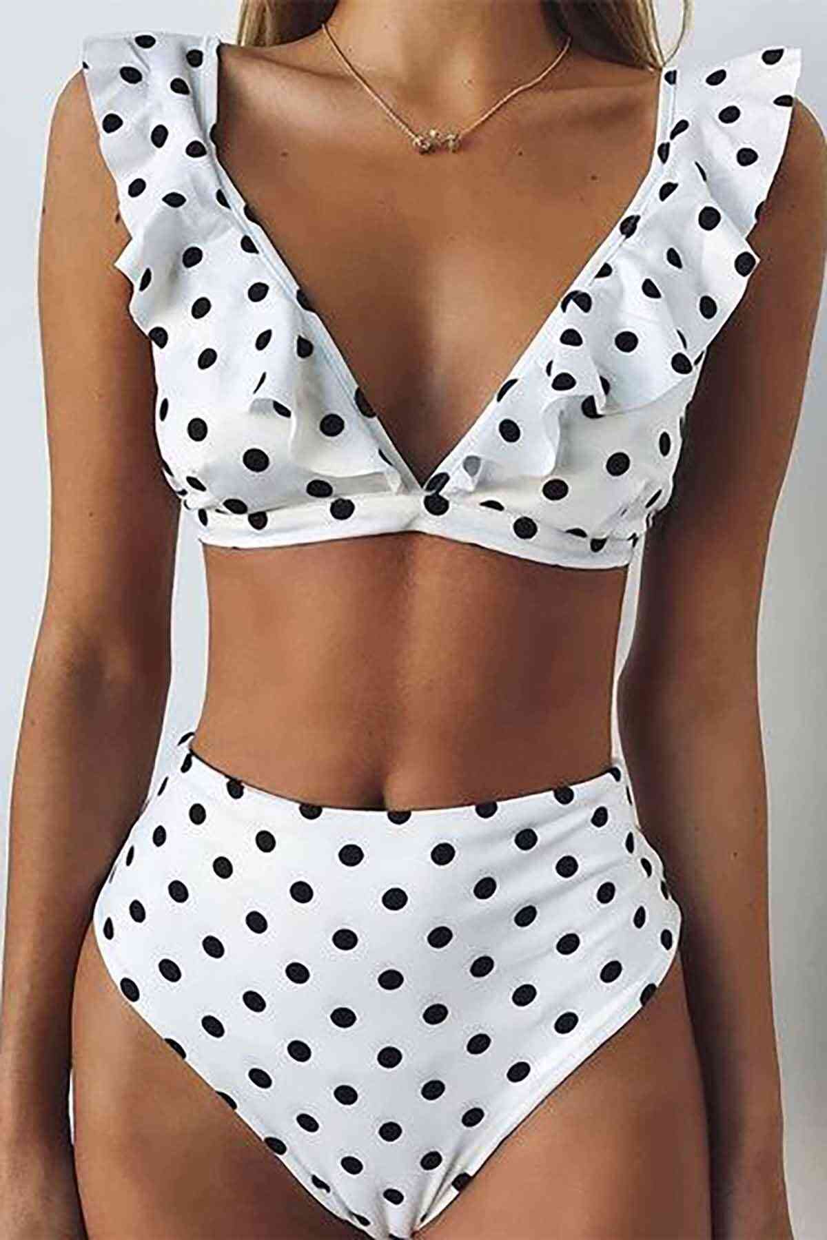 Puantiyeli%20Bikini%20Takım%20Beyaz%20-%2010060.1834.