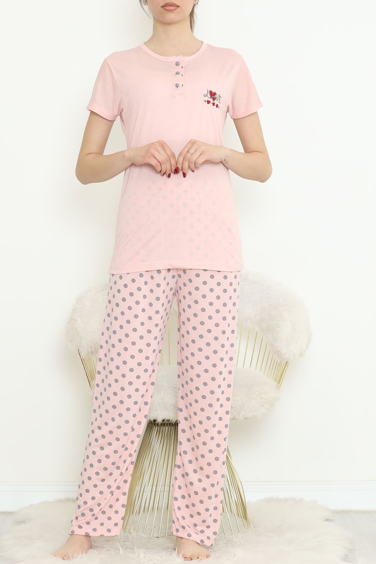 Düğmeli%20Pijama%20Takımı%20Pembe%20-%20704.1287.