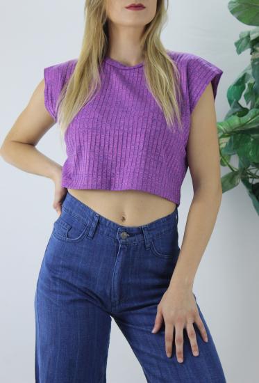 Kaşkorse Crop Mor - 21R1043.15