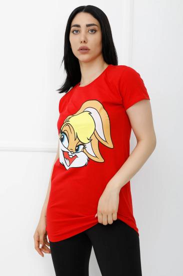 Bunny Baskılı Tshirt Kırmızı - 310.623.