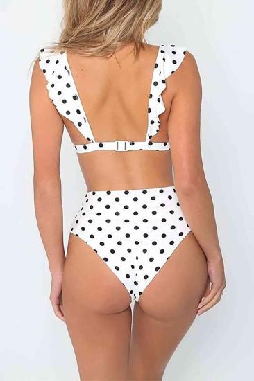 Puantiyeli Bikini Takım Beyaz - 10060.1834.