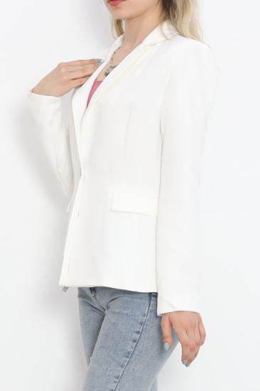 Blazer Ceket Beyaz - 18851.1247.