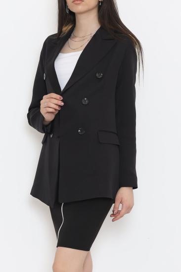 Düğmeli Blazer Ceket Siyah - 354.1247.