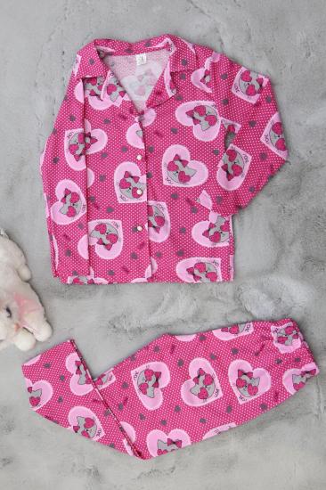 4-13 Yaş Çocuk Pijama Takımı Pembe - 408.1287.